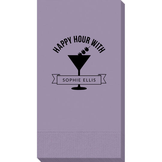 Happy Hour Martini Guest Towels